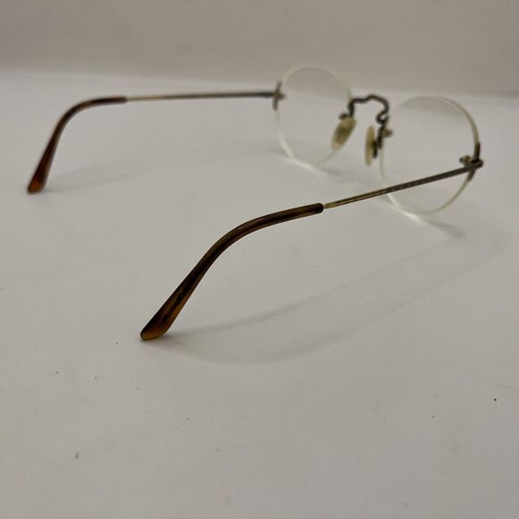 Logo Paris Eyeglasses 232-32 001 Rimless Designer Frames Only Brown 50-21-140 - Picture 4 of 6